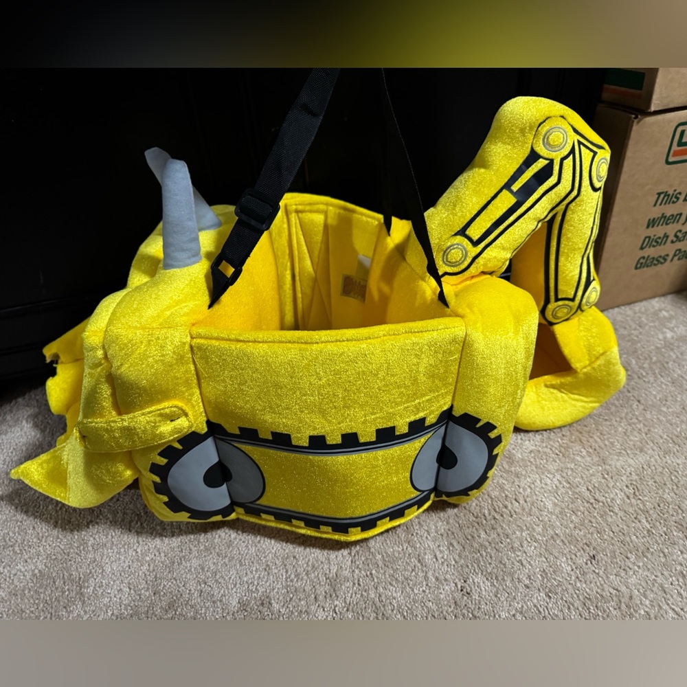 Yellow Construction Digger Kids Costume